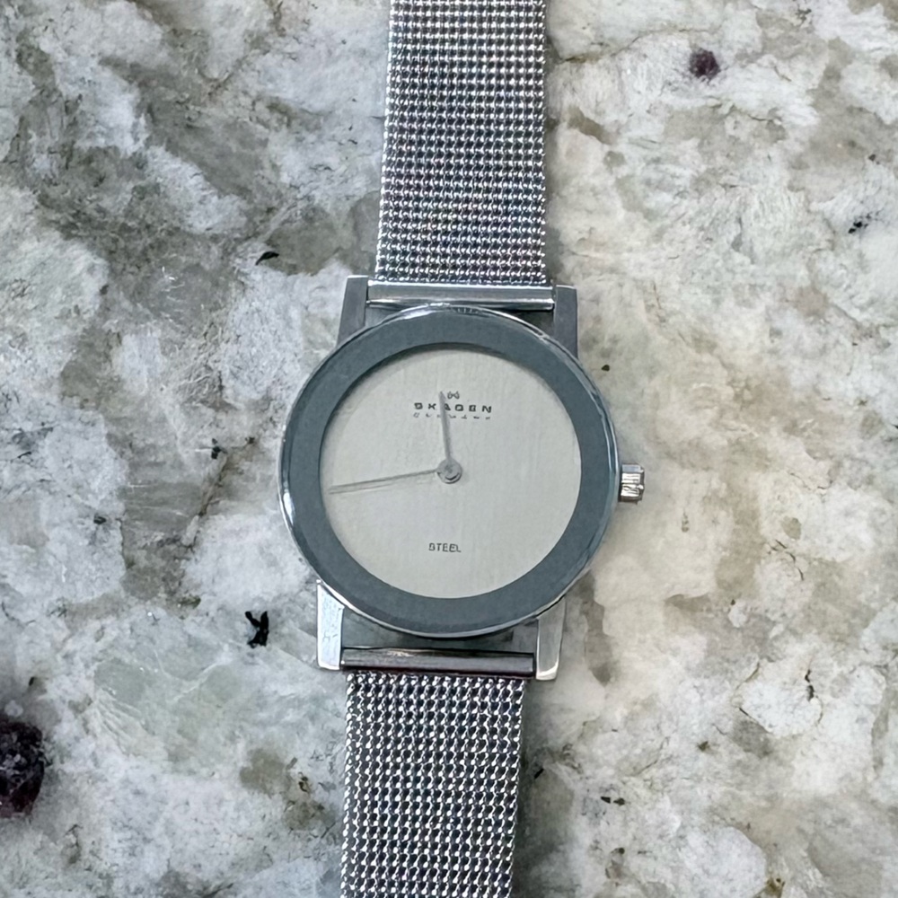 Skagen Silver Mesh Band Watch - Silver